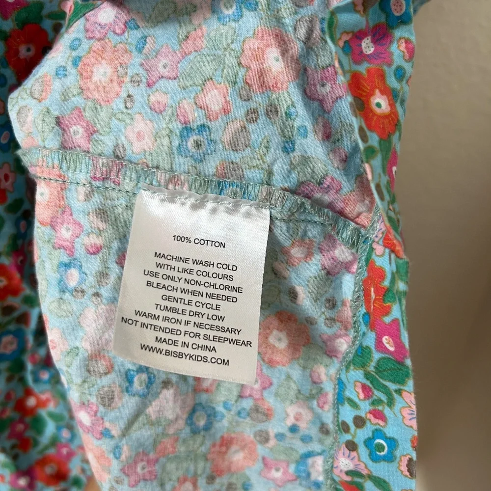 BISBY XIE XIE Blue vintage inspired floral DRESS- BLUE PRIMROSE - sz 6
